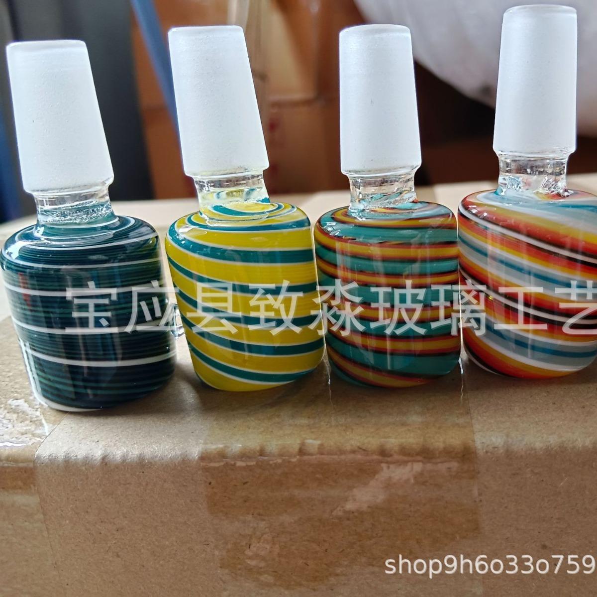 factory supply glass cannon head flower material pipe smoking set accessories hookah cannon head flower material gun head