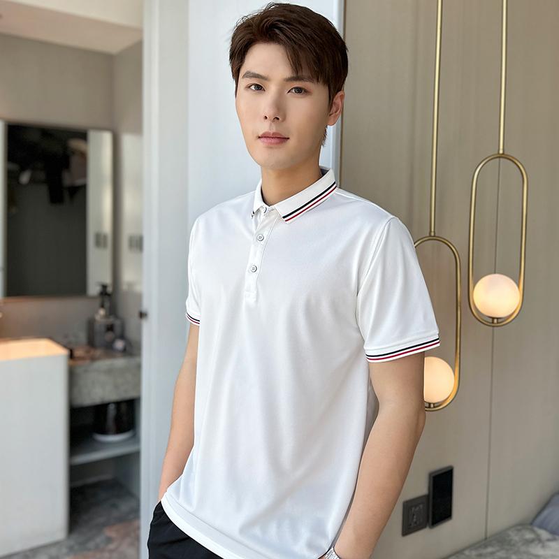 新款宽松舒适仿棉短袖翻领POLO衫DX-602