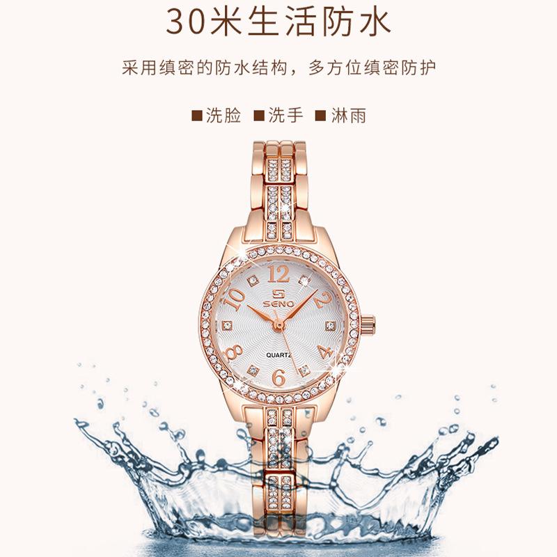 2023 new alloy fashion watch set bracelet watch waterproof women's jewelry buckle quartz watch one piece dropshipping Application Scenario