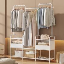 wardrobe simple household bedroom iron frame bold reinforcement rental room storage hanging wardrobe strong durable simple modern