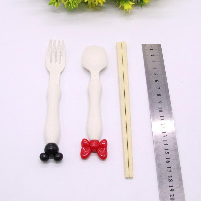 Daily Tableware Maixiang Spoon Fork Chopsticks Set Children's Cartoon Tableware Set Yiwu 2 Yuan Store Department Store Wholesale Item Picture