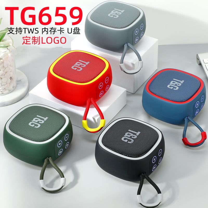 new tg659 bluetooth speaker outdoor wireless heavy bass mini speaker gift portable portable speaker full figure