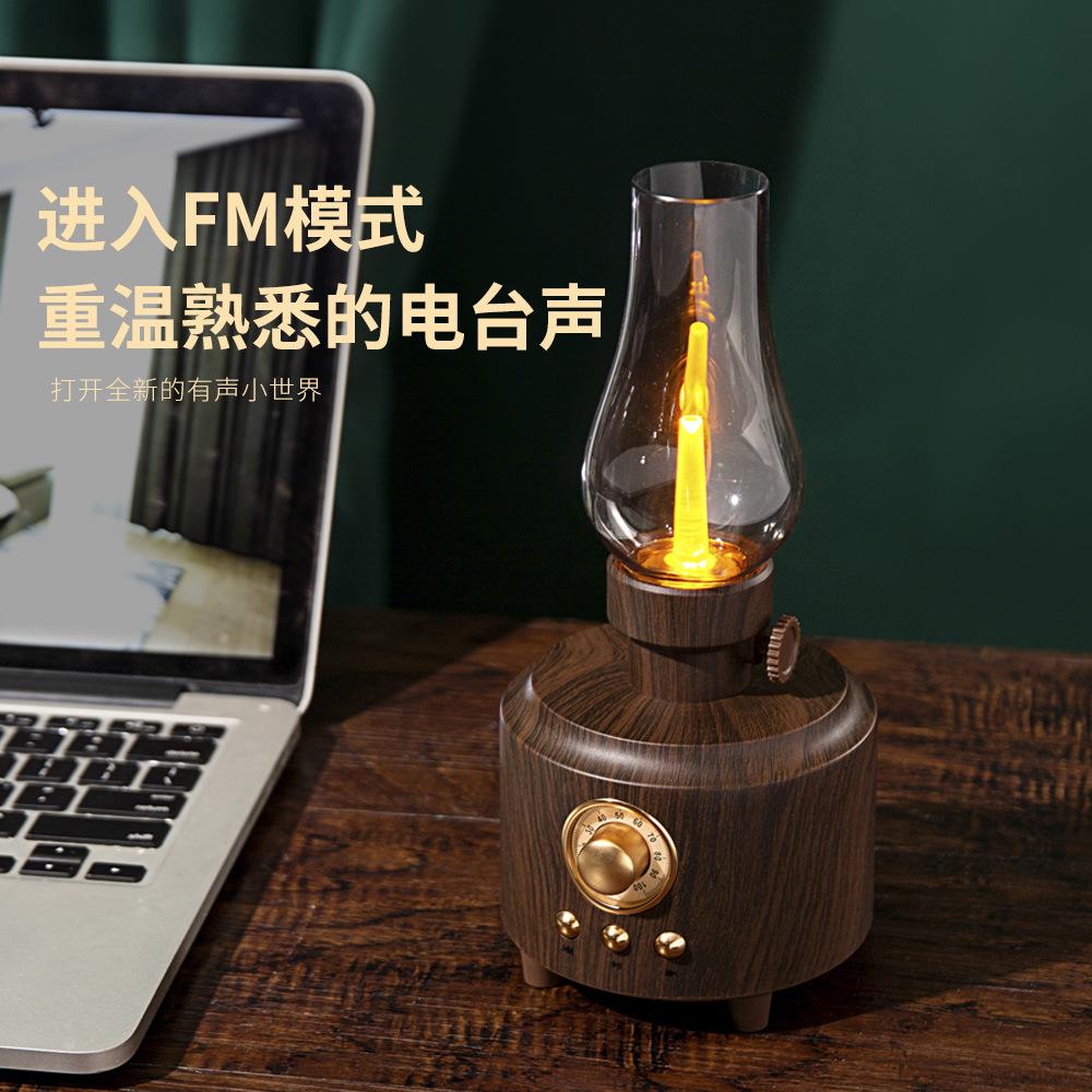 2023 new kerosene lamp bluetooth speaker fm wireless card outdoor campsite retro audio cross-border foreign trade Application Scenario