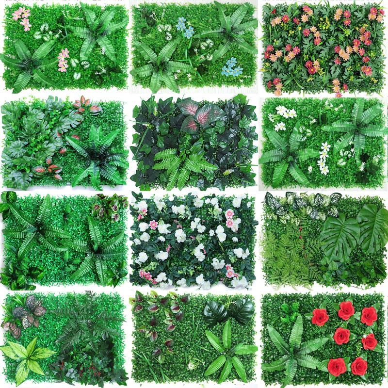 Green Plant Wall Background Wall Plastic Wall Door Head Simulation Plant Lawn Wall Grass Simulation Plant Wall
