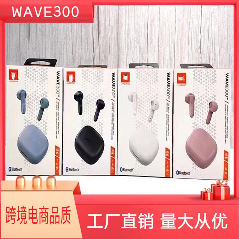 Cross-Border New Arrival Wve300 True Wireless Bluetooth Headset Noise Reduction Earbuds Sports Call Music Headset Wholesale