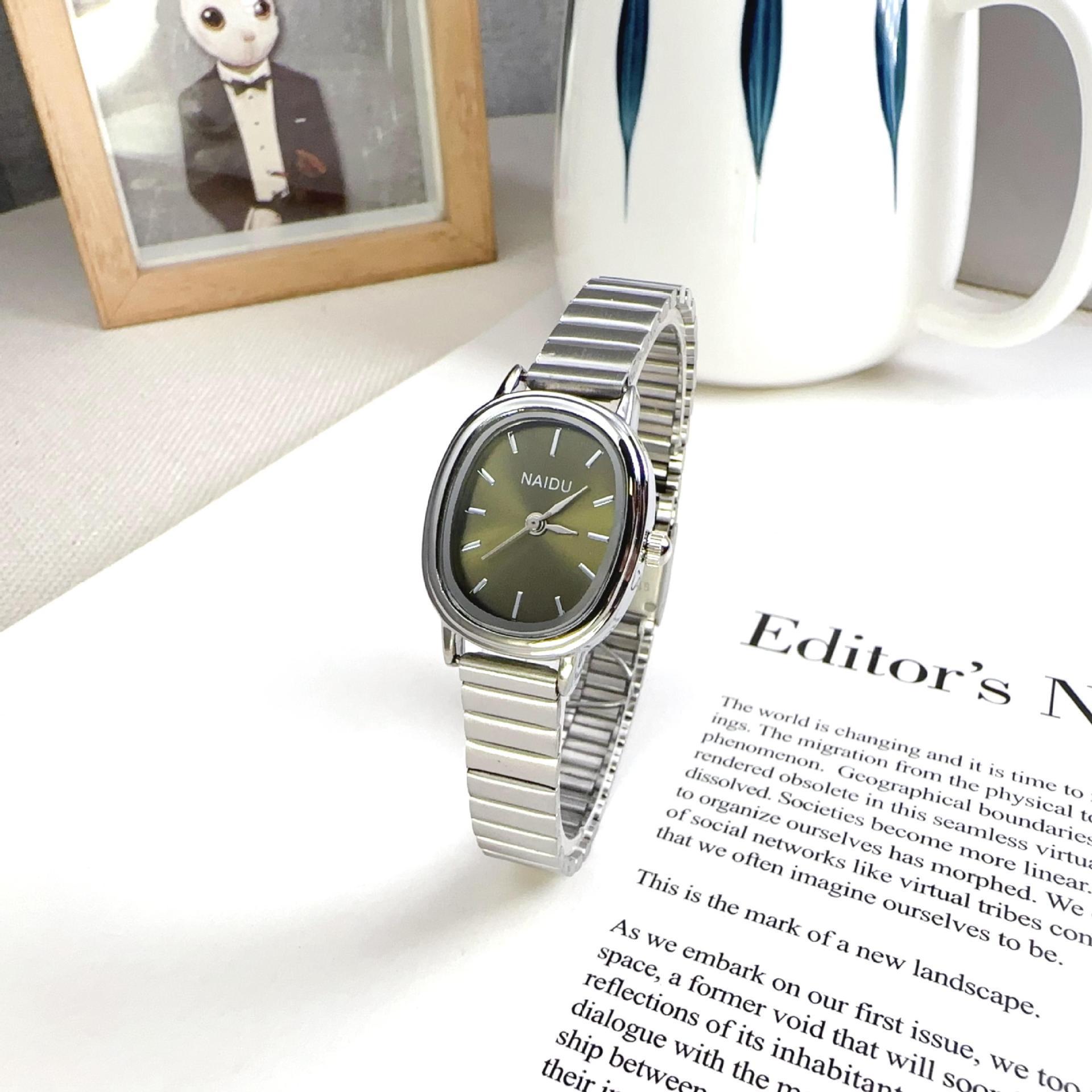 oval watch bar nail scale alloy chain women's watch casual simple internet celebrity live watch factory wholesale price