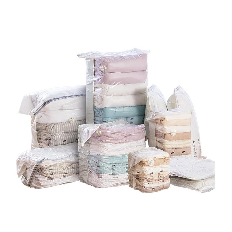 taili vacuum compression bag no pumping buggy bag household clothing quilt finishing clothes vacuum bag packing bag Item Picture