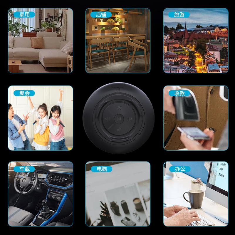 hot wireless bluetooth speaker large volume gift home office mini audio bass lock and load spray wholesale Specification drawing