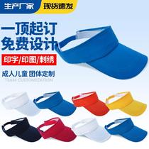 Empty Top Advertising Cap Spot Summer Universal Monochrome Large Brim Plain Top Advertising Cap Wholesale Empty Top Cap