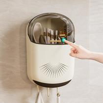 a forget light luxury storage rack home wall mount multi-functional kitchen chopsticks cage moisture-proof with lid drain chopsticks tube