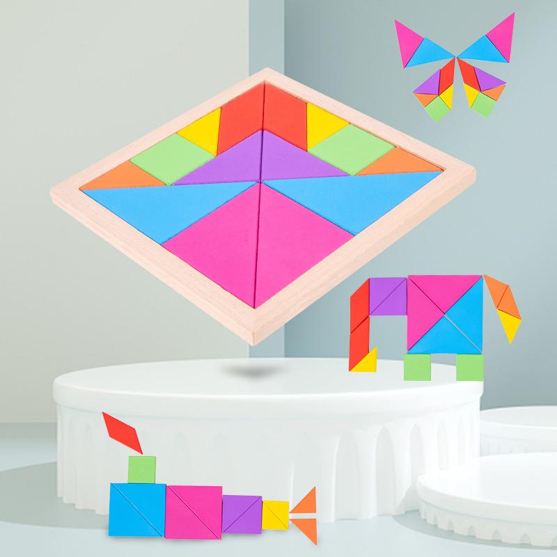 wooden children's educational toys variety fourteen jigsaw puzzle early childhood education jigsaw puzzle teaching set puzzle