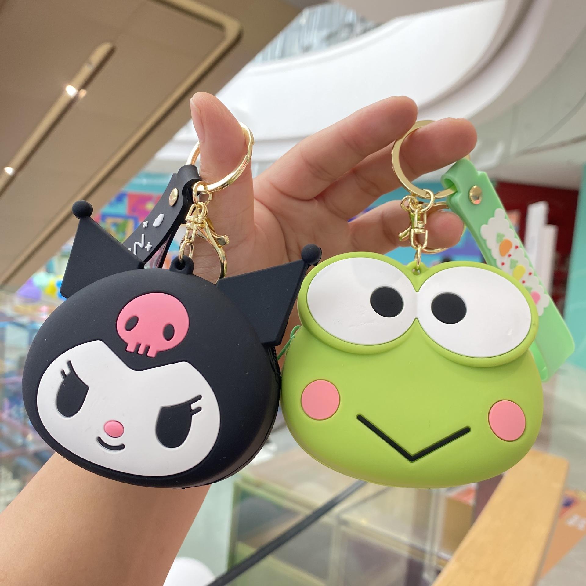 sanrio coin purse keychain doll cute clow m wallet ornaments handbag pendant crane machine small gift