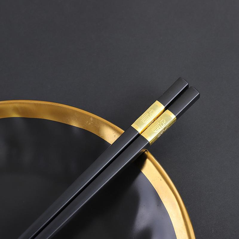 10 pairs of high-grade alloy chopsticks family one person chopsticks household grade non-slip high temperature resistant hotel tableware kuaizi Application Scenario