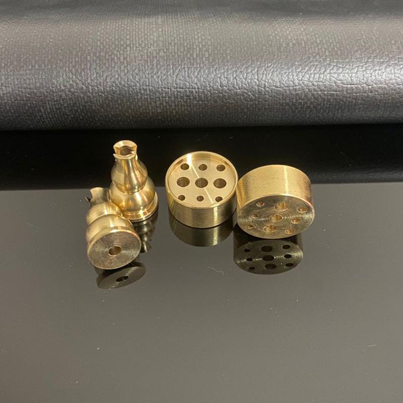 brass gourd nine-hole incense holder handmade brass gourd incense base incense holder pure copper incense burner gourd incense burner metal crafts
