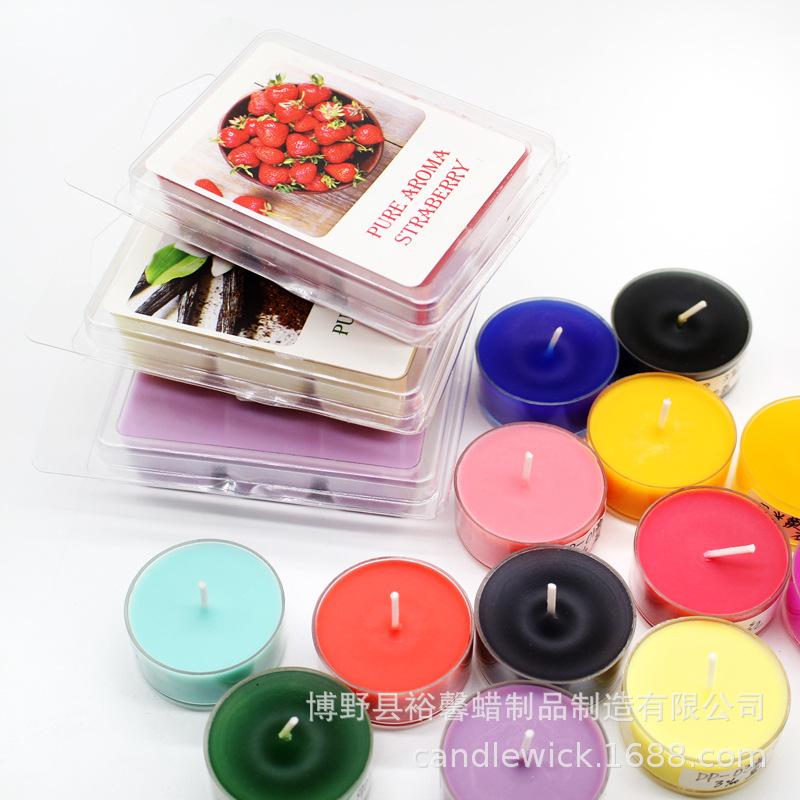 aromatherapy candle expansion jasmine scented green tea blister gift box 6 grid 8 grid pvc plastic box packaging pet candle blister packing box