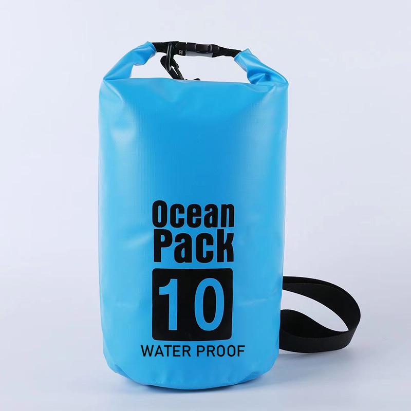 pvc waterproof bag bucket bag waterproof bag beach drifting swim bag outdoor backpack factory direct sales