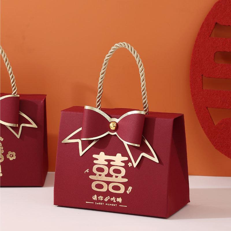 new wedding candies box wedding portable box hand gift box return gift wedding candy bag box carton packing box