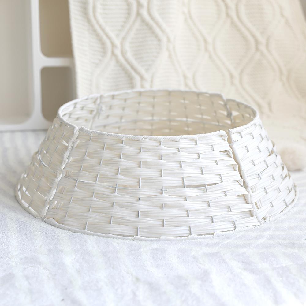 christmas tree enclosure christmas tree base fence tree skirt hand-woven basket christmas decorations ornaments wholesale