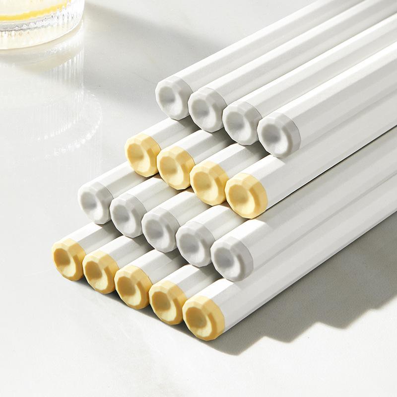 household alloy chopsticks simple non-slip mildew-proof high temperature chopsticks household one person chopsticks high-grade non-deformation high temperature tableware details Picture