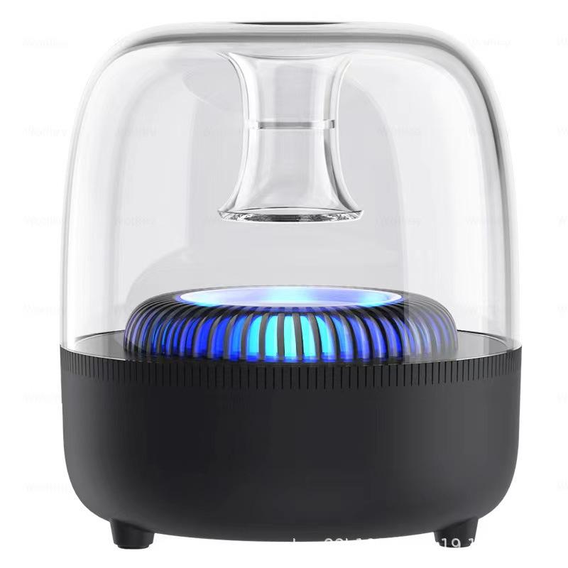 2024 Amazon Private Model Bluetooth Speaker Colorful Manha Acrylic Colorful Breathing Light Transparent Gss Speaker Item Picture
