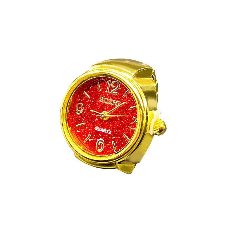 [ring watch] new men's and women's casual simple all-match ring watch alloy gold shell starry sky factory direct sales Item Picture