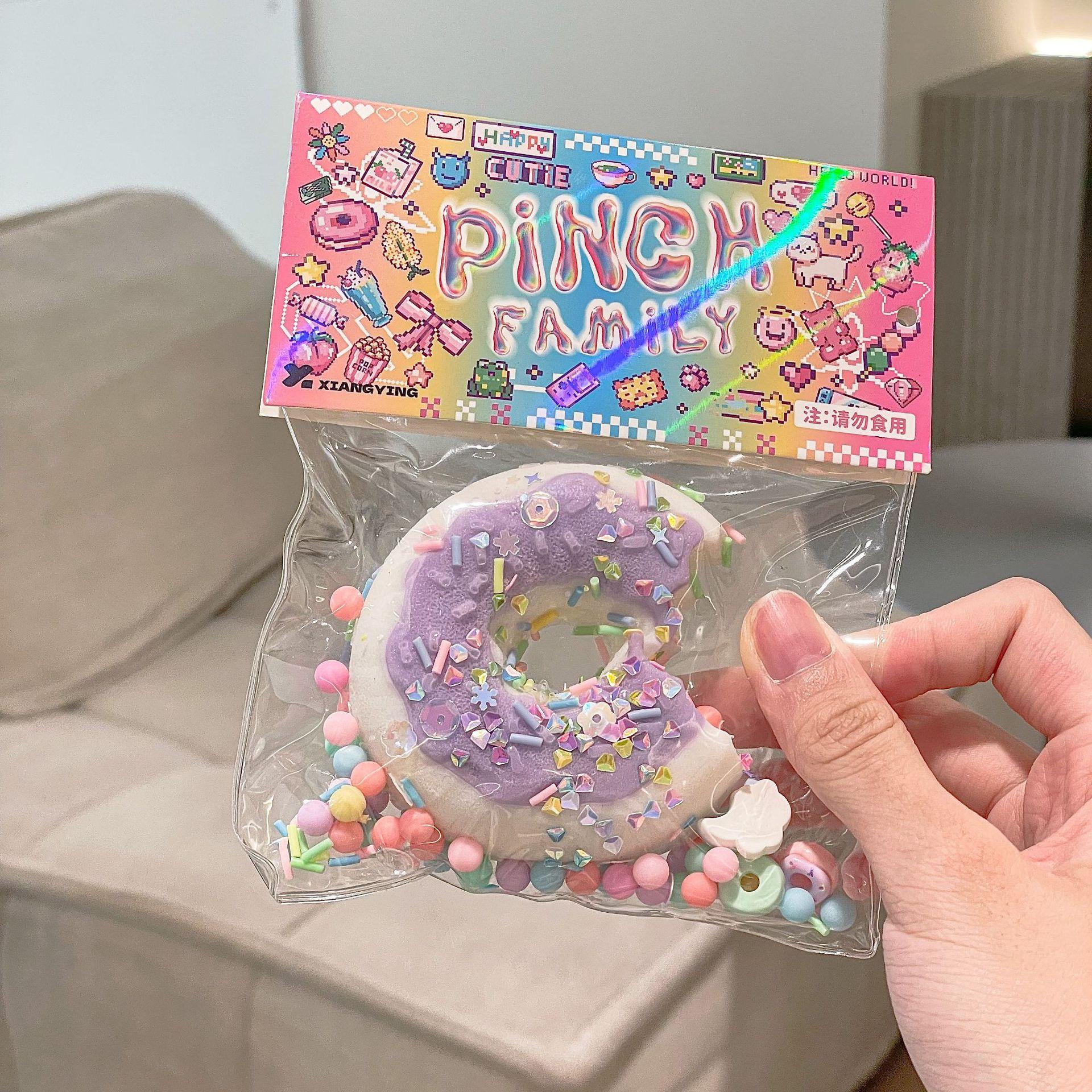donut decompression toy squeezing toy decompression artifact decompression toy pvc bag blind bag squeezing toy squishy