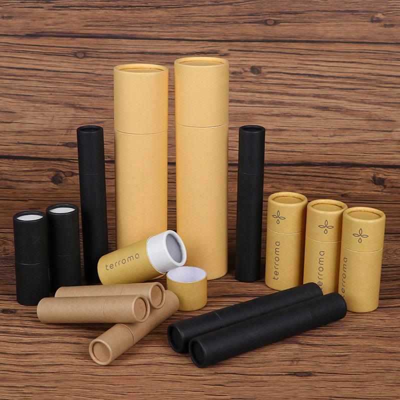 kraft paper can cylinder sealed paper tube color printing paper can waterproof packing box paper tube packing box can be fixed