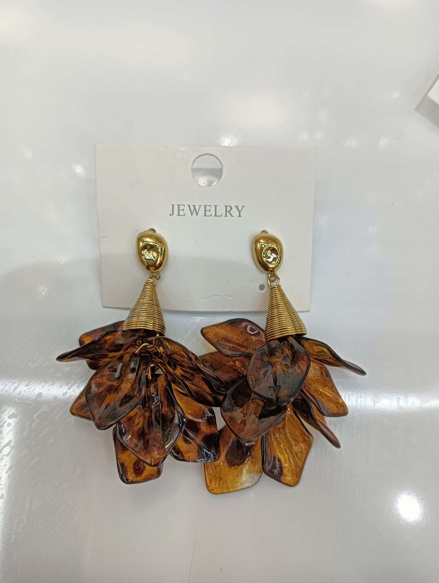 欧美风格豹纹耳环精致不绣钢饰品 高级感时尚项饰 豹纹不锈钢耳环礼物耳环