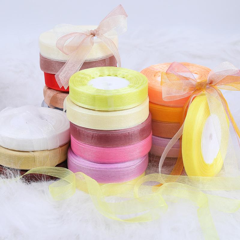 Organza Tape Chiffon Flowers Packing Boxes Boxes Transparent Silk Hat with Hook Cosmetic Box Ribbon Handmade Bow