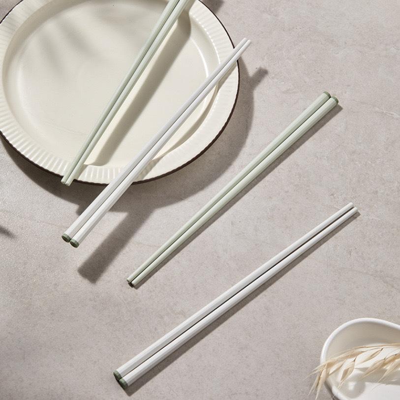 household alloy chopsticks simple non-slip mildew-proof high temperature chopsticks household one person chopsticks high-grade non-deformation high temperature tableware Specification drawing