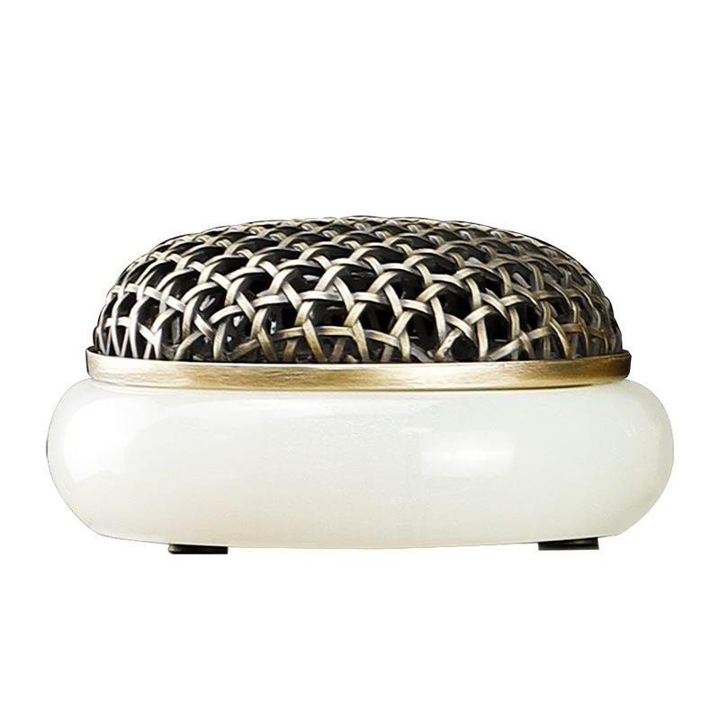 in stock jade incense burner agarwood incense coil burner stove home indoor sandalwood stove desktop decoration citron incense burner incense burner Item Picture