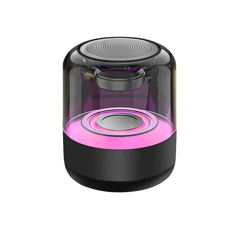 wireless smart household desk bluetooth speaker portable subwoofer glass small speaker creative gift audio Item Picture