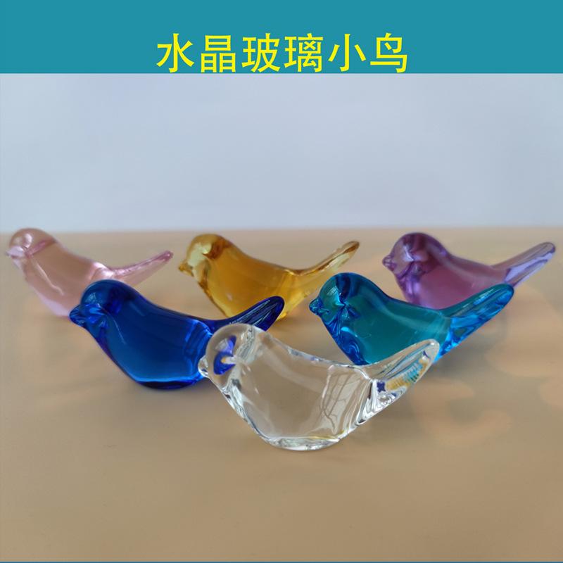 Supply Glassware Handle Accessories Bird Glass Conch Glass Starfish Glass Seahorse Crystal Bird Ornaments