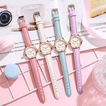 luminous diamond belt women's watch alloy rose gold middle school student quartz watch cross-border watch wholesale