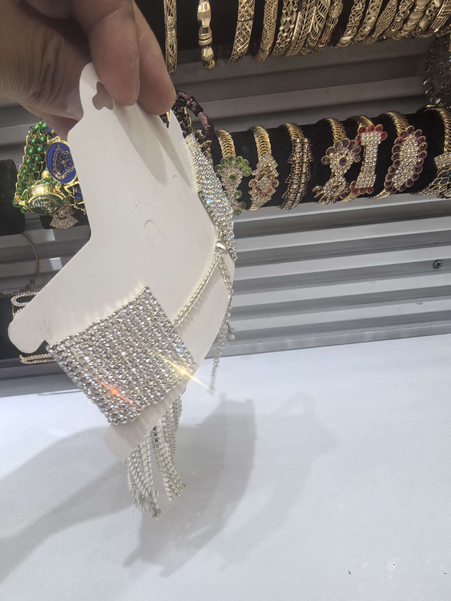 淡水珠饰品树脂珠手镯女不规则名媛款 水晶锆石套链项链 珠宝首饰定制 高档饰品精致典雅详情图3