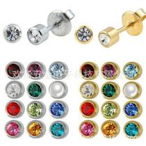 316l stainless steel disposable get one's ears pierced pointed ear studs body piercing ear piercing ear gun nail factory wholesale