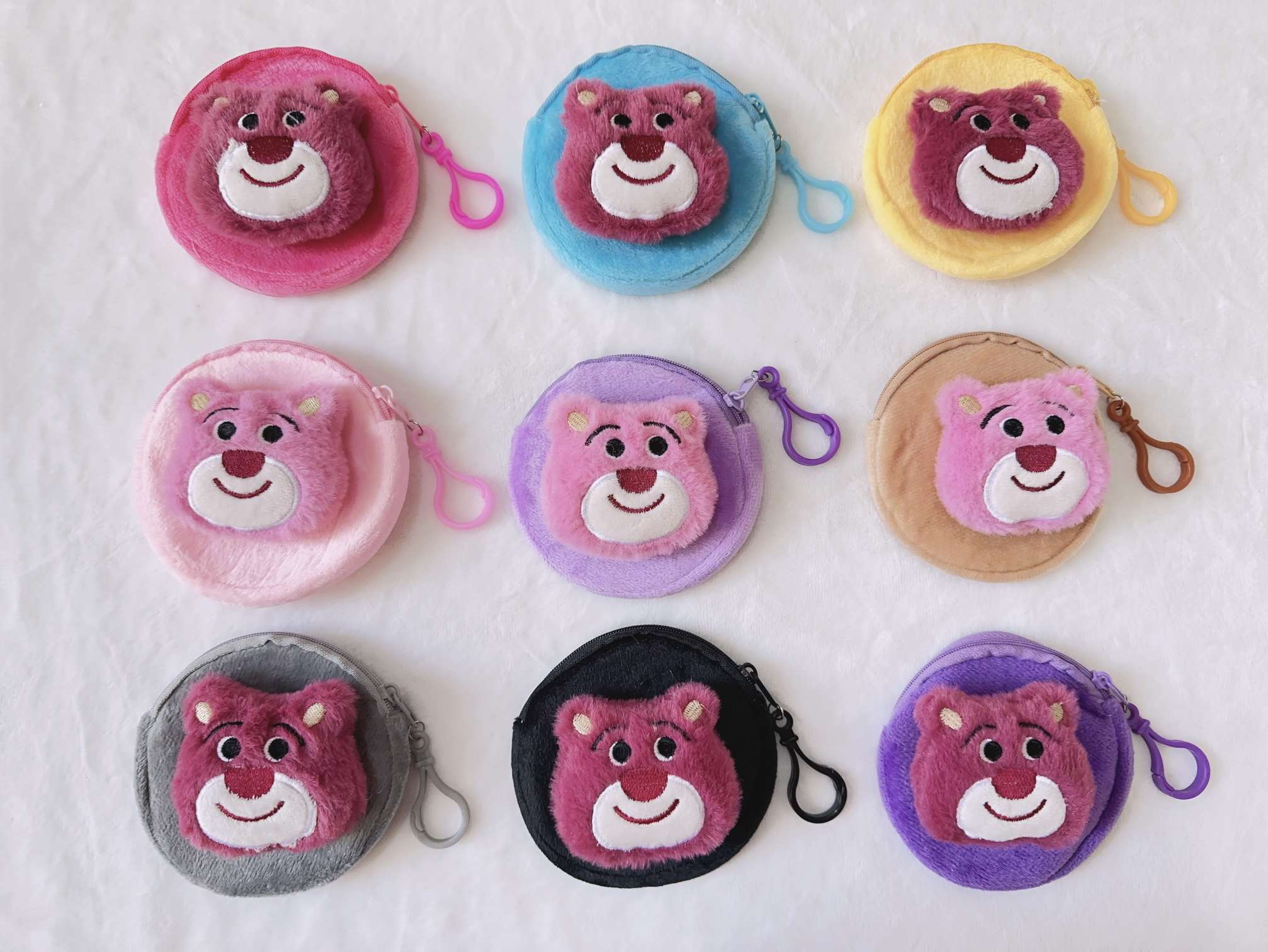 小熊零钱包 小兔子钱包8cm零钱包贴卡通头精品钱包卡包零钱包详情图7