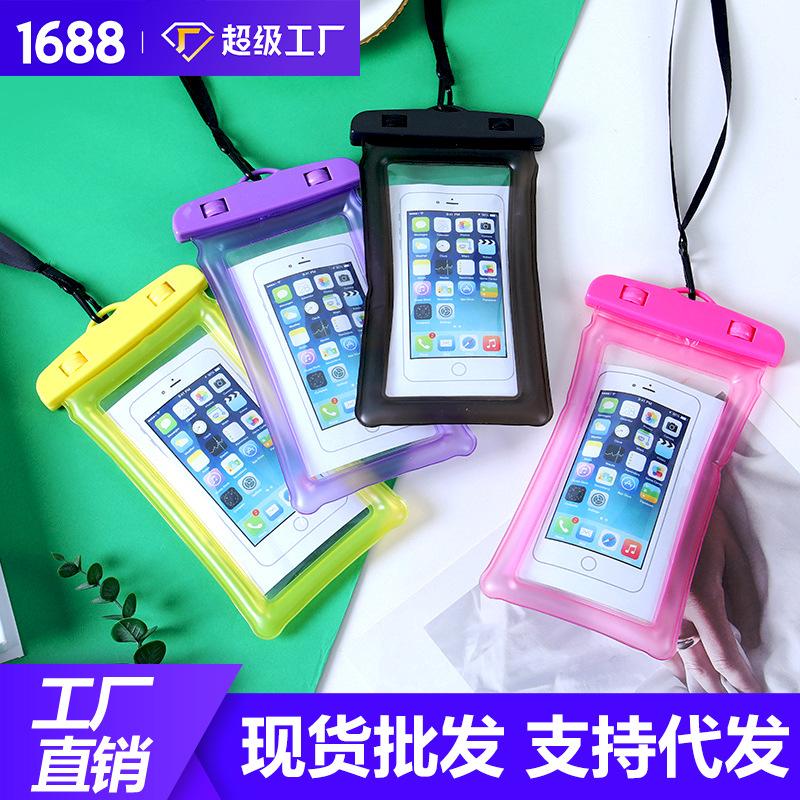 Mobile Phone Waterproof Bag Waterproof Protective Cover Touch Screen HD Double-Sided Transparent PVC Outdoor Swimming Bag Factory Wholesale