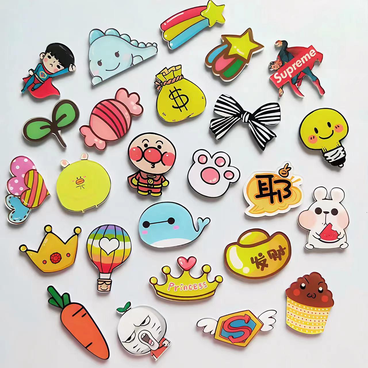 creative magnetic acrylic fridge sticker custom cute animal refrigerator stickers soft magnetic acrylic refrigerator custom