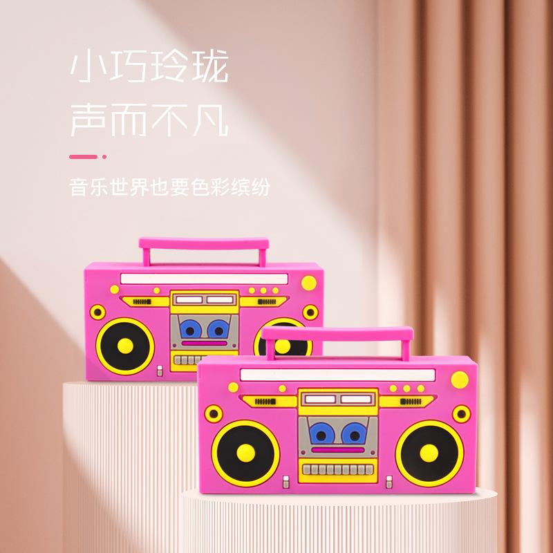 fashion trend electronic gift anime peripheral gift speaker customized pvc radio shape bluetooth speaker full figure