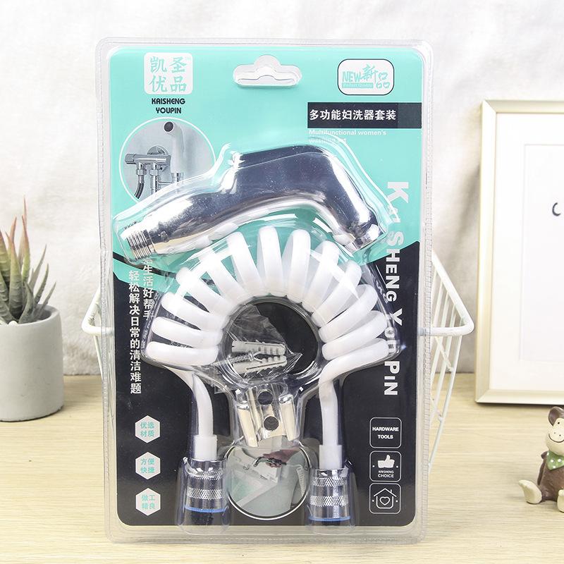 plastic health faucet toilet spray gun supercharged shower single head with switch body cleaner flusher butt washing nozzle