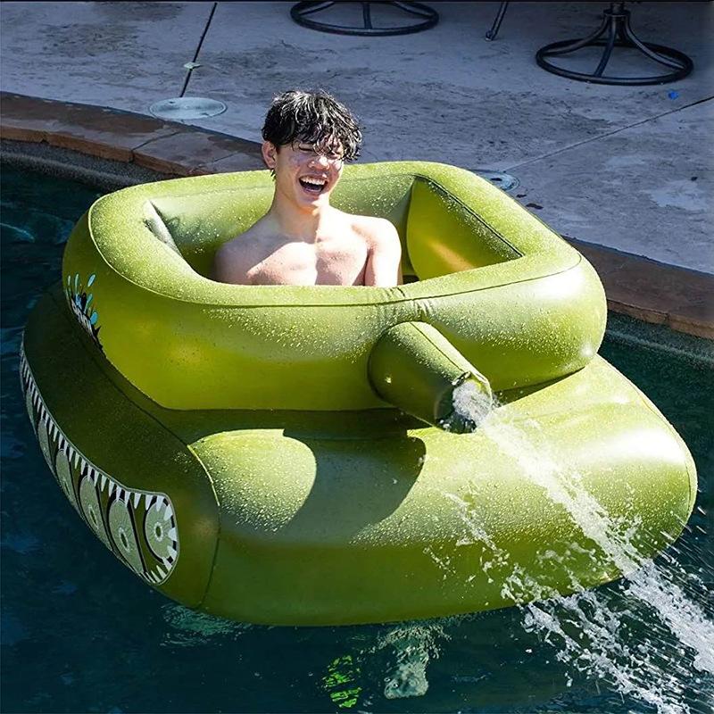 factory spot inflatable water spray tank sprinkler truck pool tank type water spray ring jet water spray dinosaur water gun