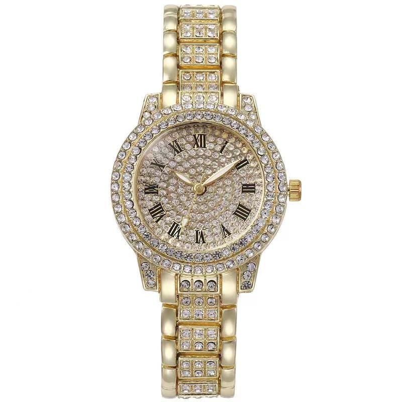 Alloy Bracelet Watch Ladies Diamond-Embedded Watch, Large Quantity and Price Can Be Discussed Item Picture