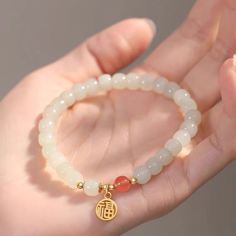 2024款网红爆款中国民族风莲蓬福字甜美手串小众设计手串产品图