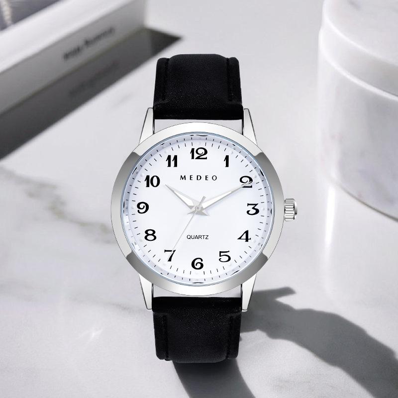 simple digital student quartz watch korean-style chic and unique men's quartz watch new alloy high school student watch
