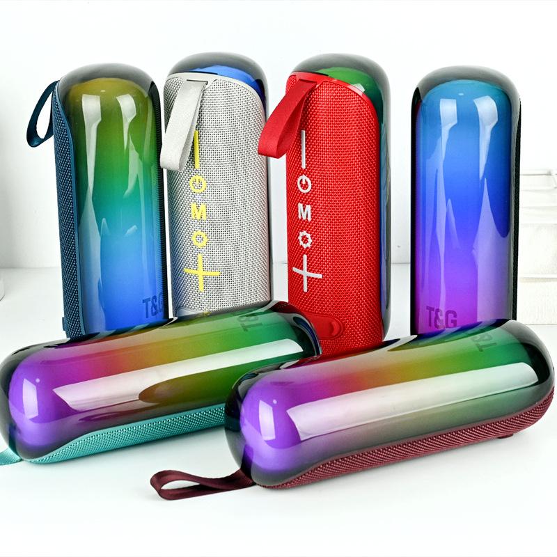 new tg384 bluetooth speaker portable led lights mini speaker tws interconnection wireless bluetooth audio wholesale Specification drawing