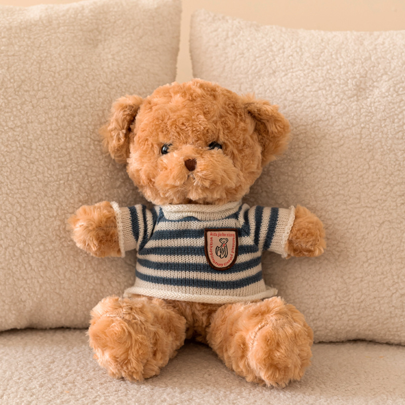 厂家批发毛绒玩具泰迪熊玩偶毛衣小熊公仔生日礼物毛绒娃娃批货