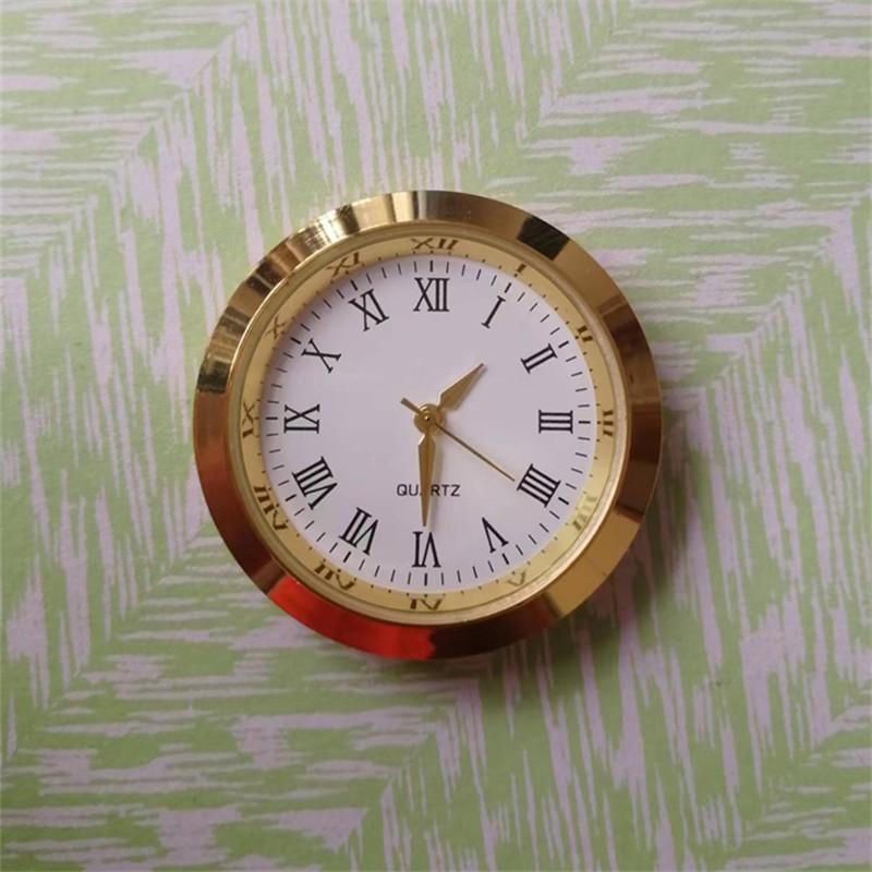 wholesale clock head crystal watch alloy watch head crafts accessories desk calendar inlaid watch liner car quartz watch core details Picture