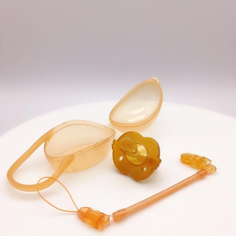 nano silver baby pacifier super soft silicone imitation breast milk pacifier newborn baby sleepy set