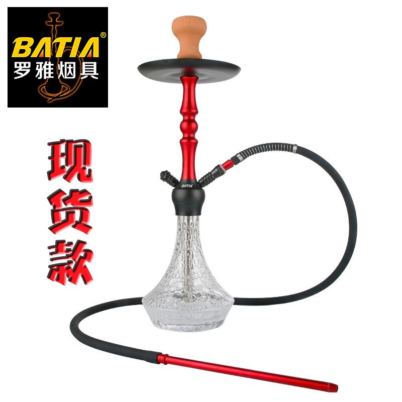 cross-border e-commerce arab hookah aluminum alloy single tube hookah full set of spot wholesale factory wholesale